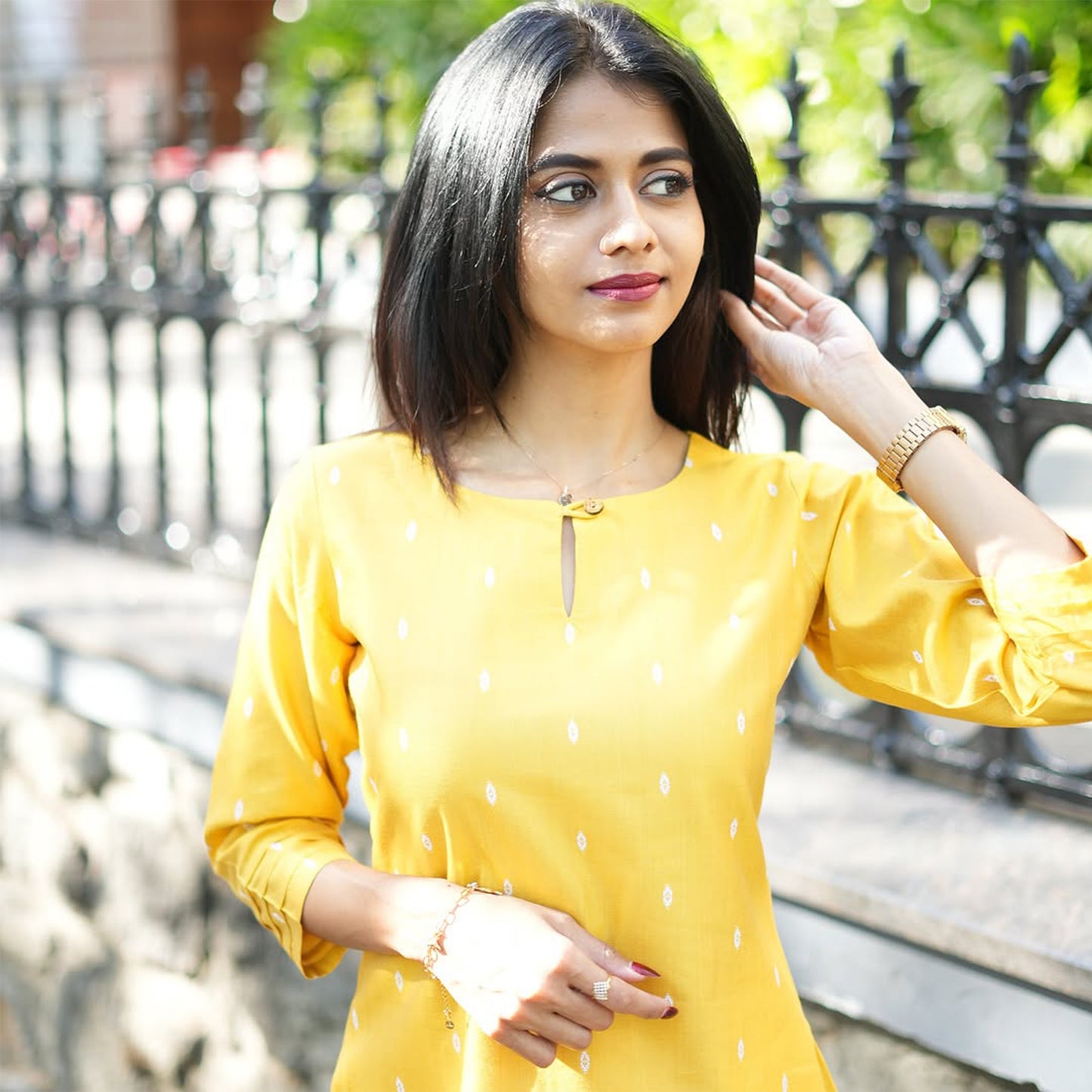 Vaanya - Yellow Tussar co-ords