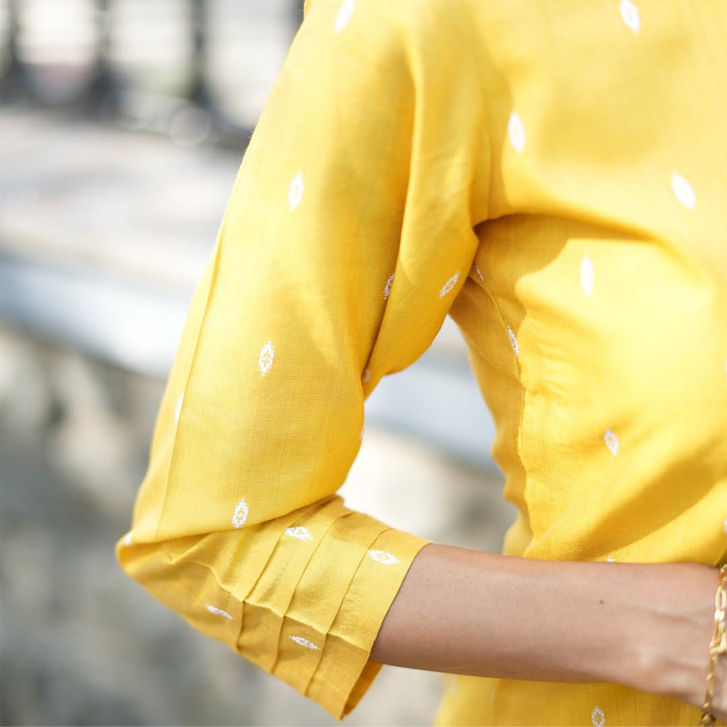 Vaanya - Yellow Tussar co-ords