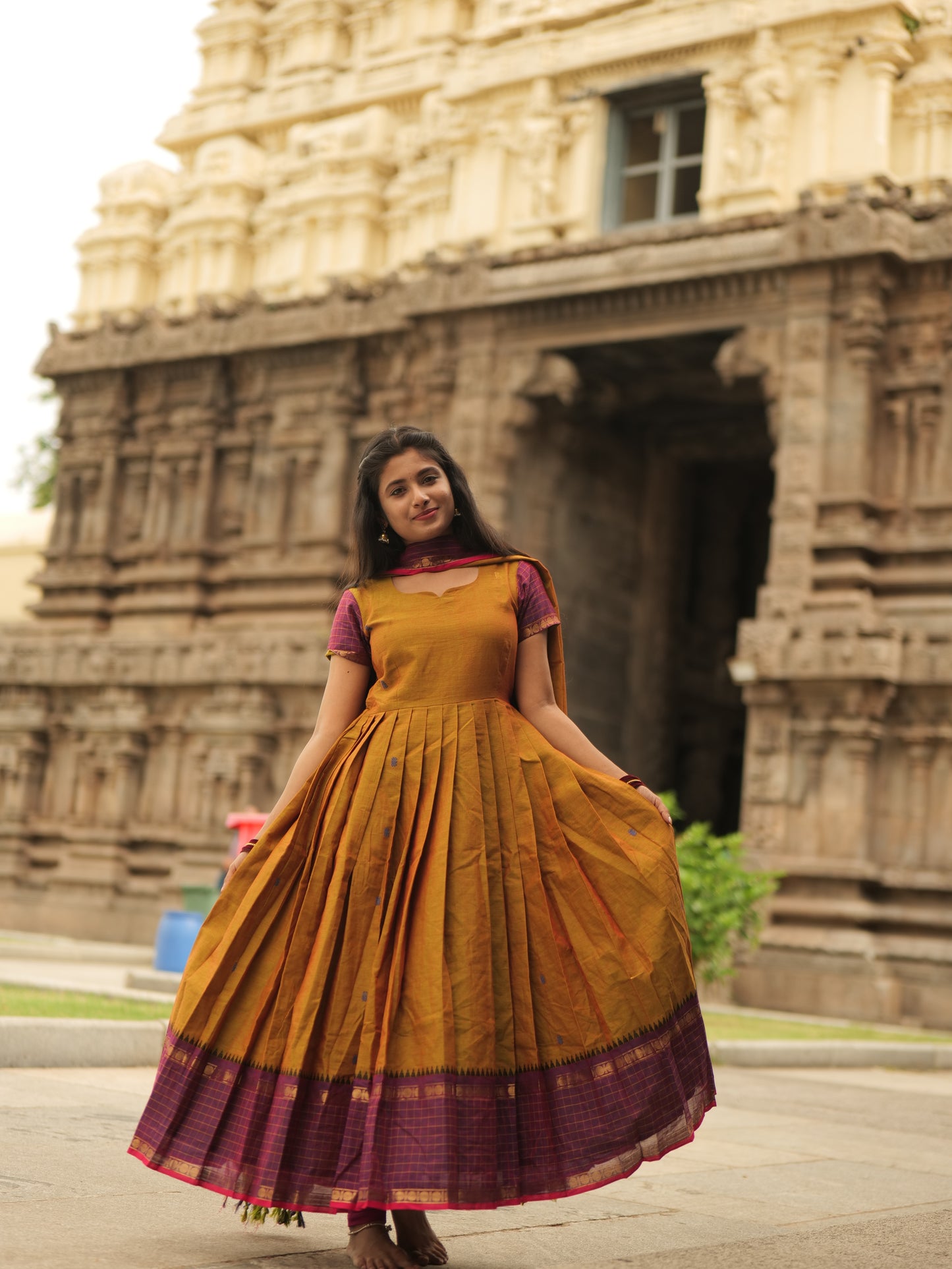 Mridula - Purple border