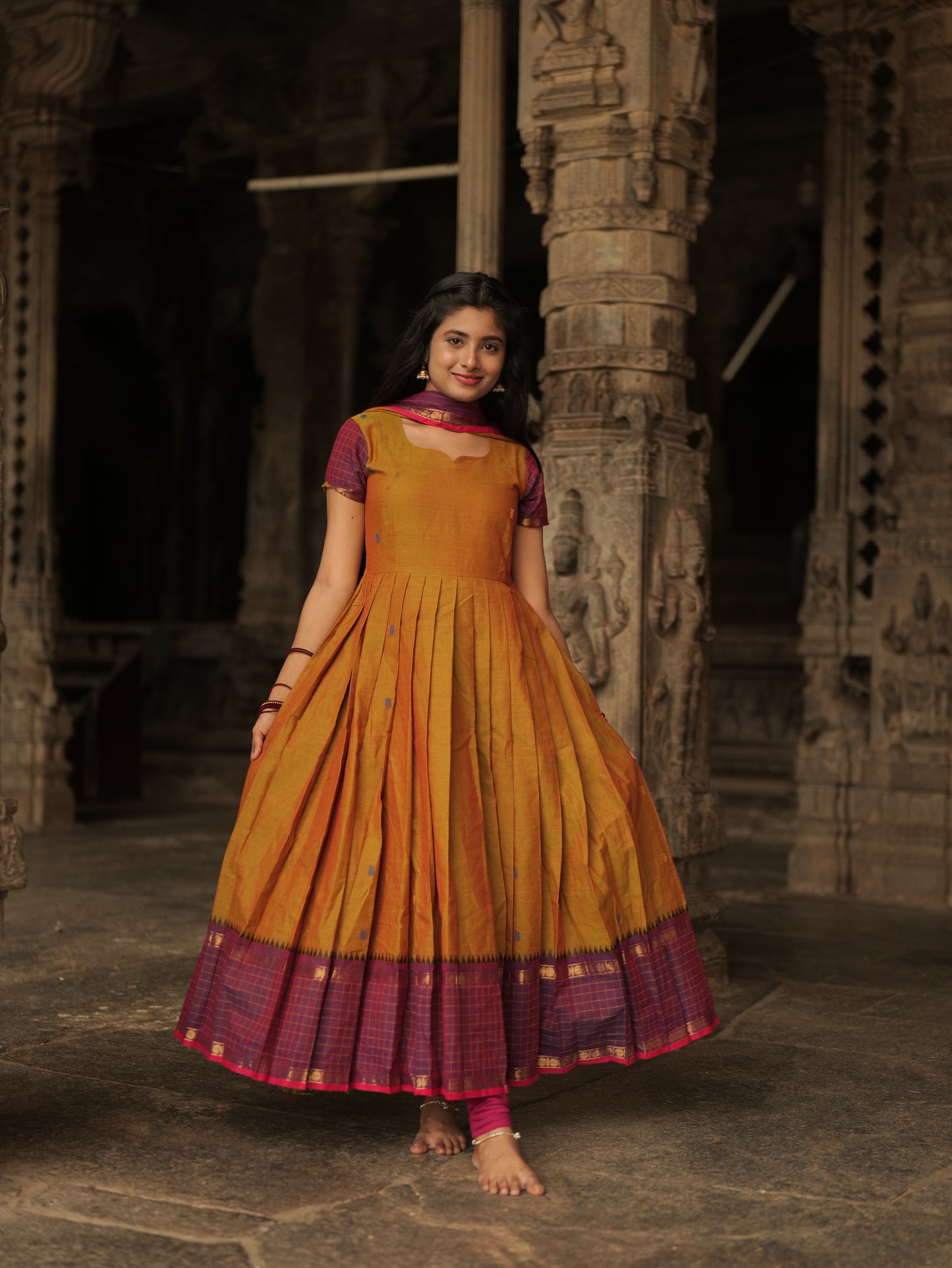 Mridula - Purple border