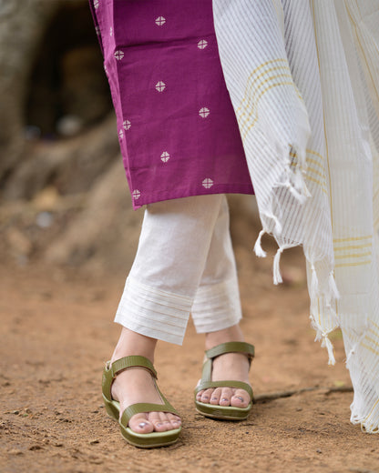 Anamika - Magenta Cotton Salwar set