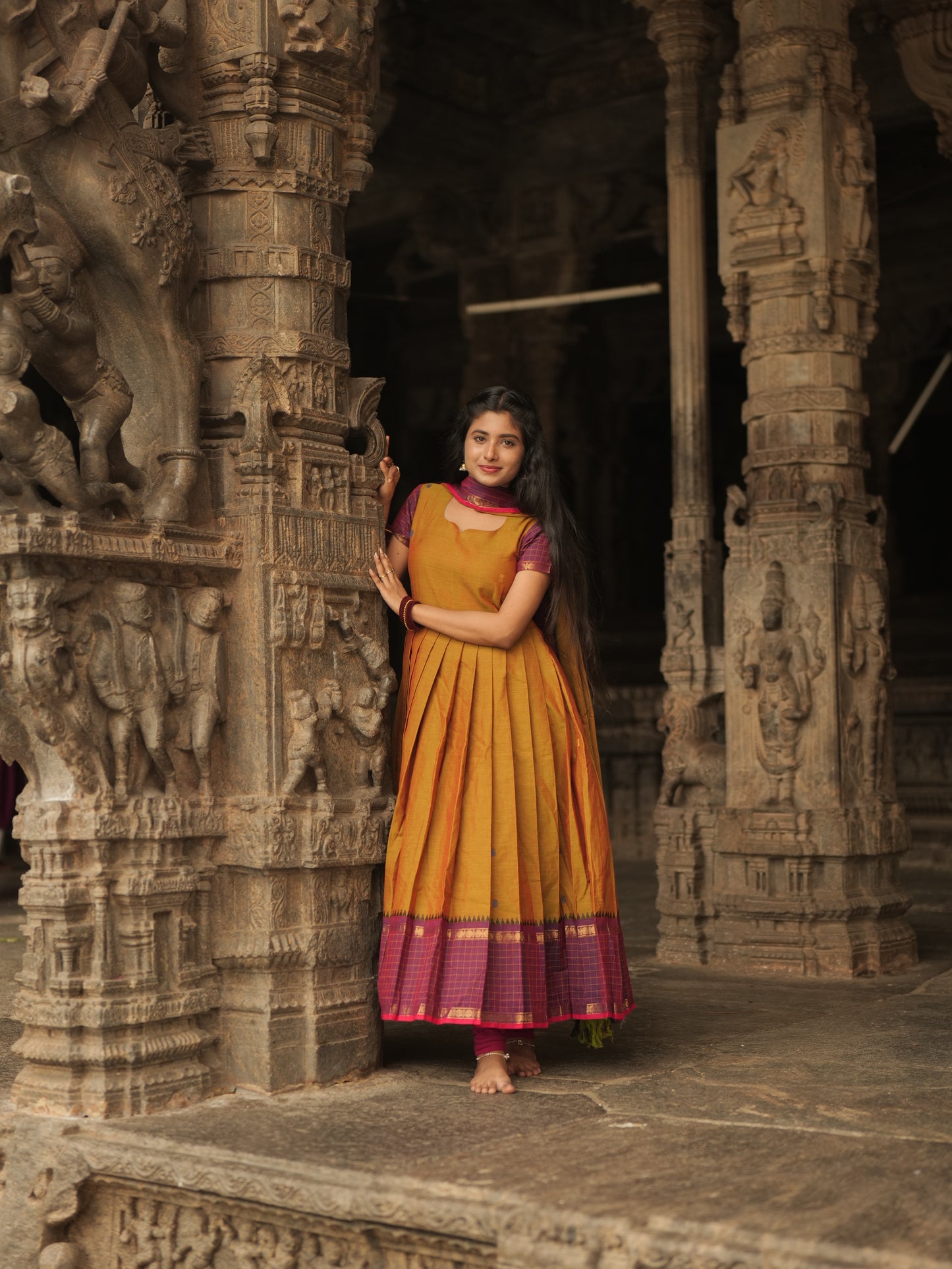 Mridula - Purple border