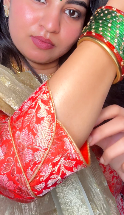 Varsha - Banarasi Brocade Raw Silk Suit Set